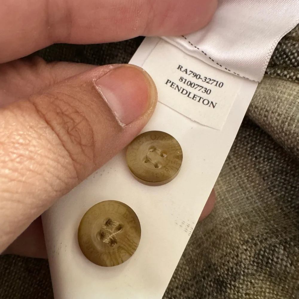 NWT Pendleton Men's Green Plaid Board Shirt- Size XL - Picture 9 of 10